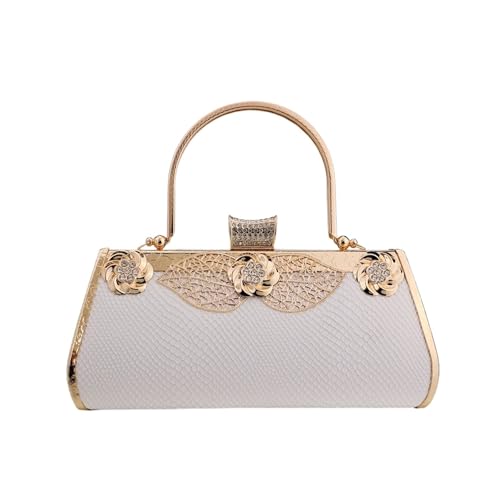 VFIDPSU Abendtaschen Diamanten Clutch PU Mode Handtaschen mit Griff Mädchen Geschenk Geldbörse Gedrucktes Leder Luxus Metall Clutch von VFIDPSU