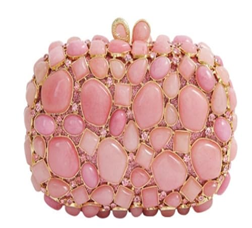 VFIDPSU Goldene Metallperlen Strass Glitzer Abendtaschen Kleine Dame Abschlussball Abendessen Luxus Nacht Geschenk Freundin Geldbörse Diamanten(SILVER) von VFIDPSU