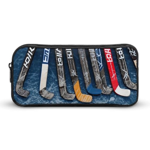 VFMKT Federmäppchen mit Eishockeyschlägern, niedliches Federmäppchen, großes Fassungsvermögen, Make-up-Kosmetiktasche für Damen und Herren, Stil:, 22*12*5cm VFMKT Federmäppchen mit Eishockeyschlägern, niedliches Federmäppchen, großes Fassungsvermögen, Make-up-Kosmetiktasche für Damen und Herren, Stil:, 22*12*5cm von VFMKT