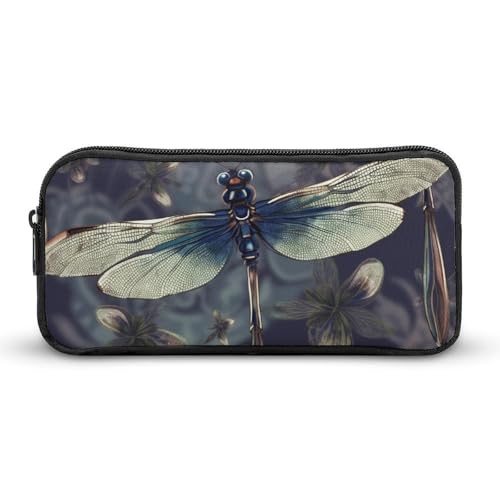 VFMNT Federmäppchen mit großem Fassungsvermögen, Libellenmuster, ästhetische Make-up-Tasche für Damen, tragbares Federmäppchen, Organizer mit Reißverschluss, niedliche Stifttasche für Bürobedarf, VFMNT Federmäppchen mit großem Fassungsvermögen, Libellenmuster, ästhetische Make-up-Tasche für Damen, tragbares Federmäppchen, Organizer mit Reißverschluss, niedliche Stifttasche für Bürobedarf, von VFMNT