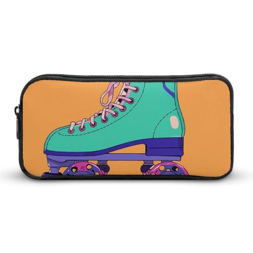 VFMNT Federmäppchen mit großem Fassungsvermögen, Retro-Rollschuhe, buntes Federmäppchen, ästhetische Make-up-Tasche für Damen, tragbares Federmäppchen, Organizer mit Reißverschluss, niedliche VFMNT Federmäppchen mit großem Fassungsvermögen, Retro-Rollschuhe, buntes Federmäppchen, ästhetische Make-up-Tasche für Damen, tragbares Federmäppchen, Organizer mit Reißverschluss, niedliche von VFMNT