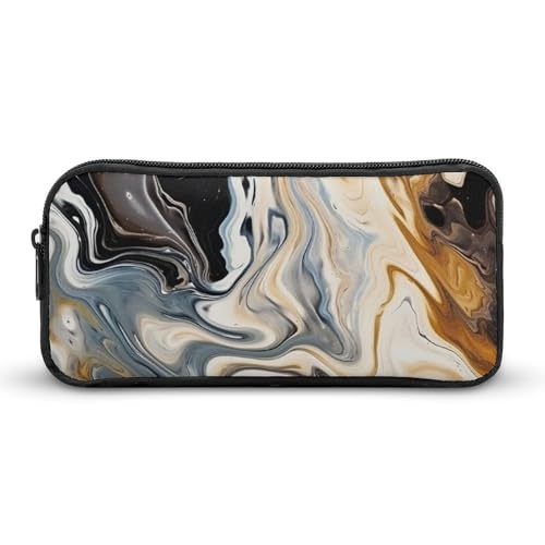 VFMNT Federmäppchen mit großem Fassungsvermögen, abstrakte Marmor-Tinte, ästhetische Make-up-Tasche für Damen, tragbares Federmäppchen, Organizer mit Reißverschluss, niedliche Stifttasche für VFMNT Federmäppchen mit großem Fassungsvermögen, abstrakte Marmor-Tinte, ästhetische Make-up-Tasche für Damen, tragbares Federmäppchen, Organizer mit Reißverschluss, niedliche Stifttasche für von VFMNT
