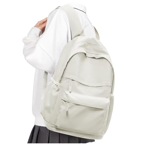VGCUB Schulrucksack Teenager Mädchen Schultasche Wasserdichter Leichter Rucksack Damen für Die Schule Teenager Mädchen Jungen School Bag Womens Backpack Casual Daypacks Aesthetic Beige VGCUB Schulrucksack Teenager Mädchen Schultasche Wasserdichter Leichter Rucksack Damen für Die Schule Teenager Mädchen Jungen School Bag Womens Backpack Casual Daypacks Aesthetic Beige von VGCUB