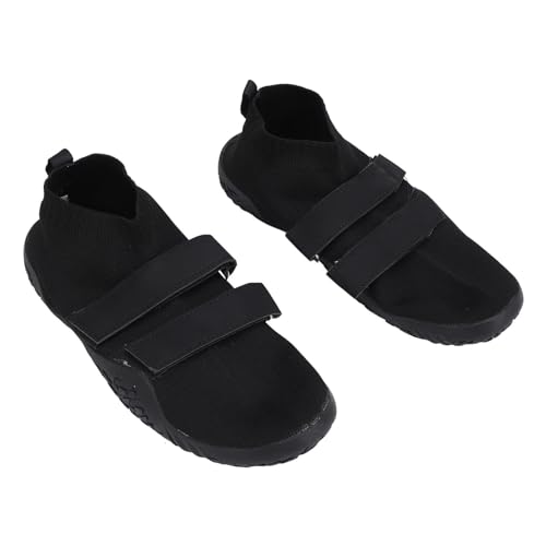 VGEBY Barfußschuhe, Multifunktionale Fitness-Kreuzhebeschuhe, Leichte, Bequeme Gewichtheberschuhe, Stoßdämpfende Nylon-Gummi-Turnschuhe für das Fitnessstudio (Black) von VGEBY