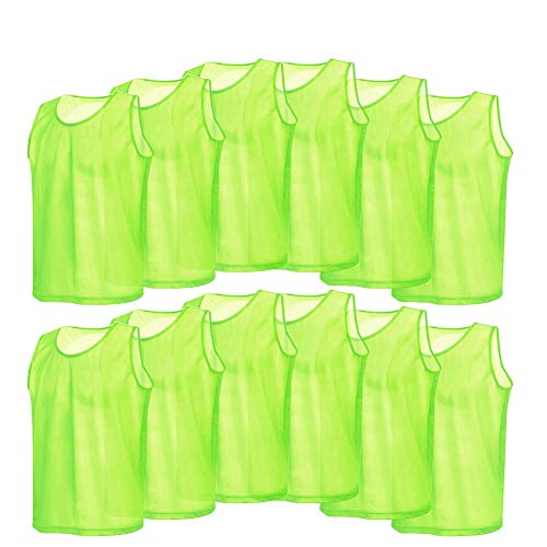 Mesh Trimmage, Atmungsaktiv Trainingsweste, Erwachsene Fußball Trikot, for Männer Training & Match von VGEBY1