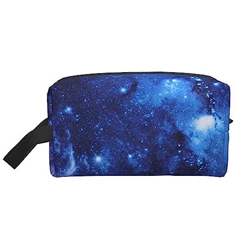 Cartoon Gemüse 03 Reise-Make-up-Tasche mit Griffschlaufe – große Kapazität, tragbar, Kosmetik-Organizer-Tasche für Damen und Mädchen, Geschenke, Blue Galaxy, Einheitsgröße von VGFJHNDF