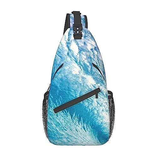 Lollipop Sling Bag Travel Crossbody Rucksack Chest Pack für Männer Frauen, verstellbare linke und rechte Schulter Wandern Casual Daypack, ocean, Einheitsgröße von VGFJHNDF