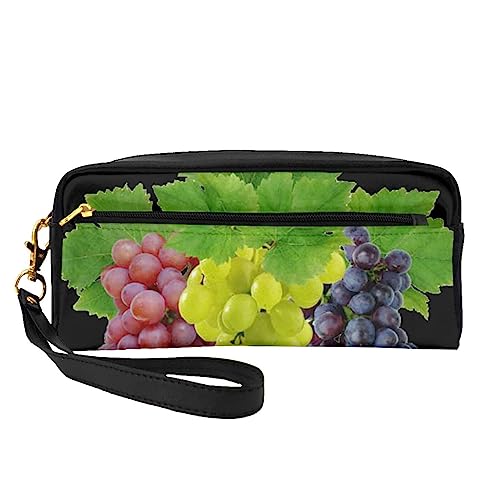 Niedliche Reh-Reise-Make-up-Tasche mit Griffschlaufe – weiches und vielseitiges PU-Leder, tragbare Kosmetiktasche für Damen und Mädchen, Geschenk, grape, Einheitsgröße von VGFJHNDF