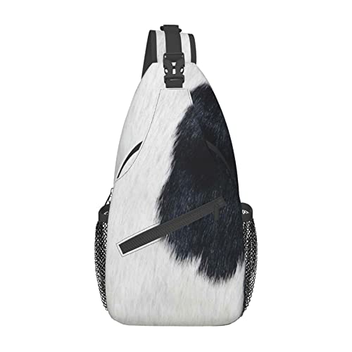 Oodles of Poodles Sling Bag Travel Crossbody Backpack Chest Pack for Men Women, Adjustable Left and Right Shoulders Hiking Casual Daypack, Rindsleder, Einheitsgröße von VGFJHNDF