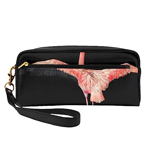 Osterhasen-Reise-Make-up-Tasche mit Griffschlaufe – weiches und vielseitiges PU-Leder, tragbare Kosmetiktasche für Damen und Mädchen, Geschenke, Flamingo, Einheitsgröße von VGFJHNDF