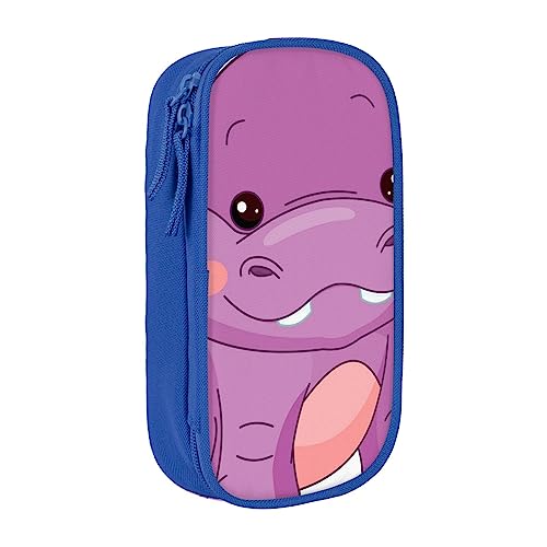 VGFJHNDF Federmäppchen mit Cartoon-Motiv, Violett, für Büro, Uni, Schule, Erwachsene, Teenager, Mädchen, Jungen, Schwarz, blau, Einheitsgröße, Make-up-Tasche von VGFJHNDF