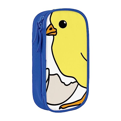 VGFJHNDF Federmäppchen mit Huhn-Design, für Büro, Uni, Schule, Erwachsene, Teenager, Mädchen, Jungen, Schwarz, blau, Einheitsgröße, Make-up-Tasche von VGFJHNDF