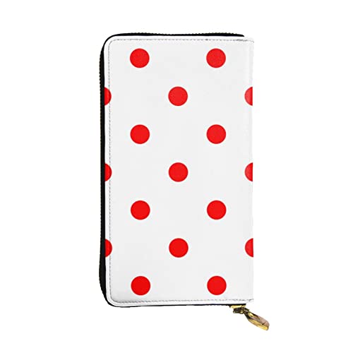 VGFJHNDF Grand Canyon bedruckte lange Ledergeldbörse, 12 Kreditkartenfächer, 4 Geldfächer, 1 Münzfach mit Reißverschluss, gepunktet, Einheitsgröße von VGFJHNDF