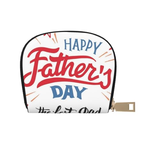 VGFJHNDF Niedliche Tierfuchs bedruckte klassische Ledergeldbörse & Kartenhalter – stilvolles Geschenk für Männer und Frauen, Happy Father's Day Dad, Einheitsgröße von VGFJHNDF