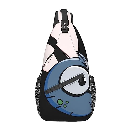 Wings Eyes Cartoon Sling Bag Travel Crossbody Rucksack Chest Pack für Männer Frauen, verstellbare linke und rechte Schultern Wandern Casual Daypack, Flügel Augen Cartoon, Einheitsgröße von VGFJHNDF