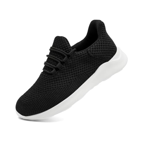 VGPSFN Schuhe Herren Sportschuhe Sneakers Turnschuhe Laufschuhe Freizeitschuhe Tennisschuhe Herren Schuhes rutschfeste Bequeme Leichte Schwarz Weiß 45 von VGPSFN