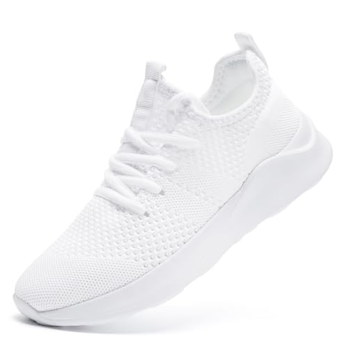 VGPSFN Schuhe Herren Sportschuhe Sneakers Turnschuhe Laufschuhe Freizeitschuhe Tennisschuhe Herren Schuhes rutschfeste Bequeme Leichte Weiß 41 von VGPSFN