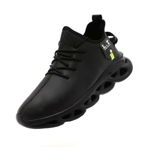 VGPSFN Herren Wanderschuhe Winter Schuhe Sneaker Warm Gefütterte Trekking Und Wanderschuhe Freizeit Straßenlaufschuhe Schlüpfen Trekkingschuhe Schwarz EU 39 von VGPSFN