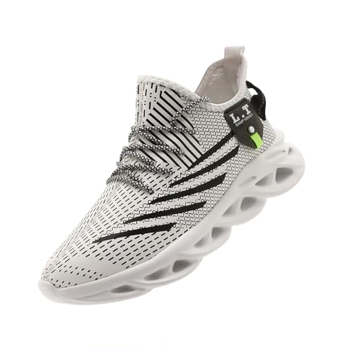 VGPSFN Herren Winter Schuhe Sneaker mit Baumwollfutter Turnschuhe Sportschuhe Sneaker Freizeit Bequeme Tennis Fitness Schuhe Outdoor Leichte Männer Modisch Atmungsaktiv Mesh Weib 44 von VGPSFN