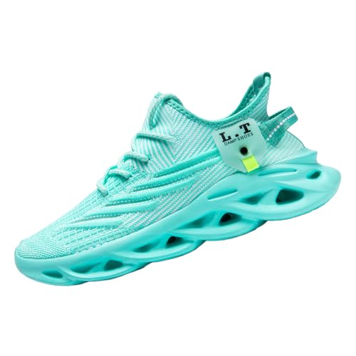 VGPSFN Laufschuhe für Damen Slip On Sneakers Tennisschuhe Walkingschuhe Joggingschuhe rutschfeste Atmungsaktive Damenschuhe Hellgrün 39 von VGPSFN