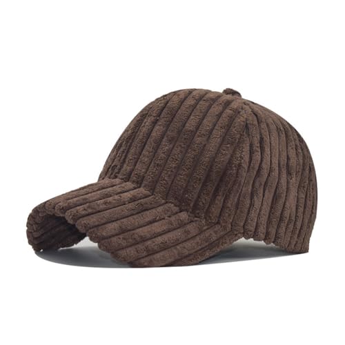 Baseball Caps Herren Oberfläche Cord Baseball Caps Unisex Baumwolle Klassische Baseballmütze Trucker Cap Papa, Kaffee, 58 von VGUEMVGW