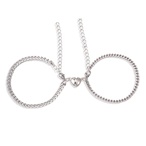 VGWON Magnetarmband für Pärchen, Geschenk für Ihn Sie Freund Freundin, 2 gegenseitig attraktive Liebe Charme Armbänder, Männer Frauen Schmuck Geschenk von VGWON