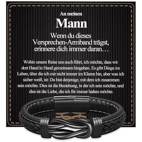 VGWON Armband Herren, Männergeschenke, Geschenke für Männer, Geburtstagsgeschenk für Männer Jahrestag Geschenk für Ihn Freund Ehemann 310 von VGWON