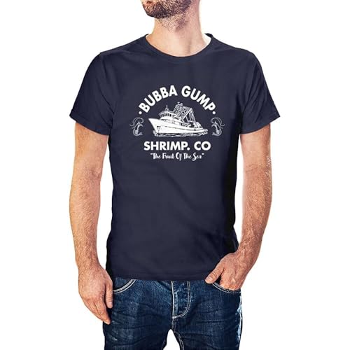 Bubba Gump Shrimp Inspired by Forrest Gump Printed T-Shirt Blue M Bubba Gump Shrimp Inspired by Forrest Gump Printed T-Shirt Blue M von VHUGrtiok