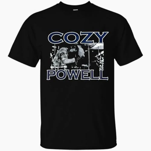 Cozy Powell Dance with The Devil T-Shirt Cotton Unisex Black XXL von VHUGrtiok