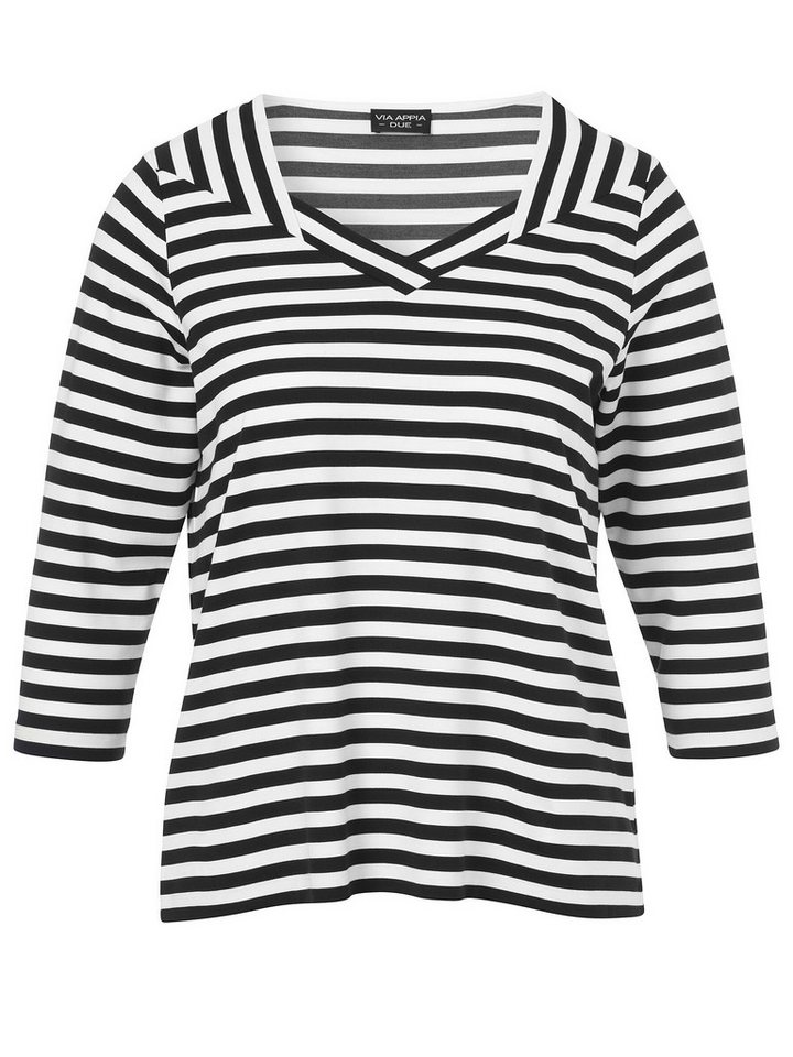 VIA APPIA DUE 3/4-Arm-Shirt (1-tlg) mit Karree-Ausschnitt von VIA APPIA DUE