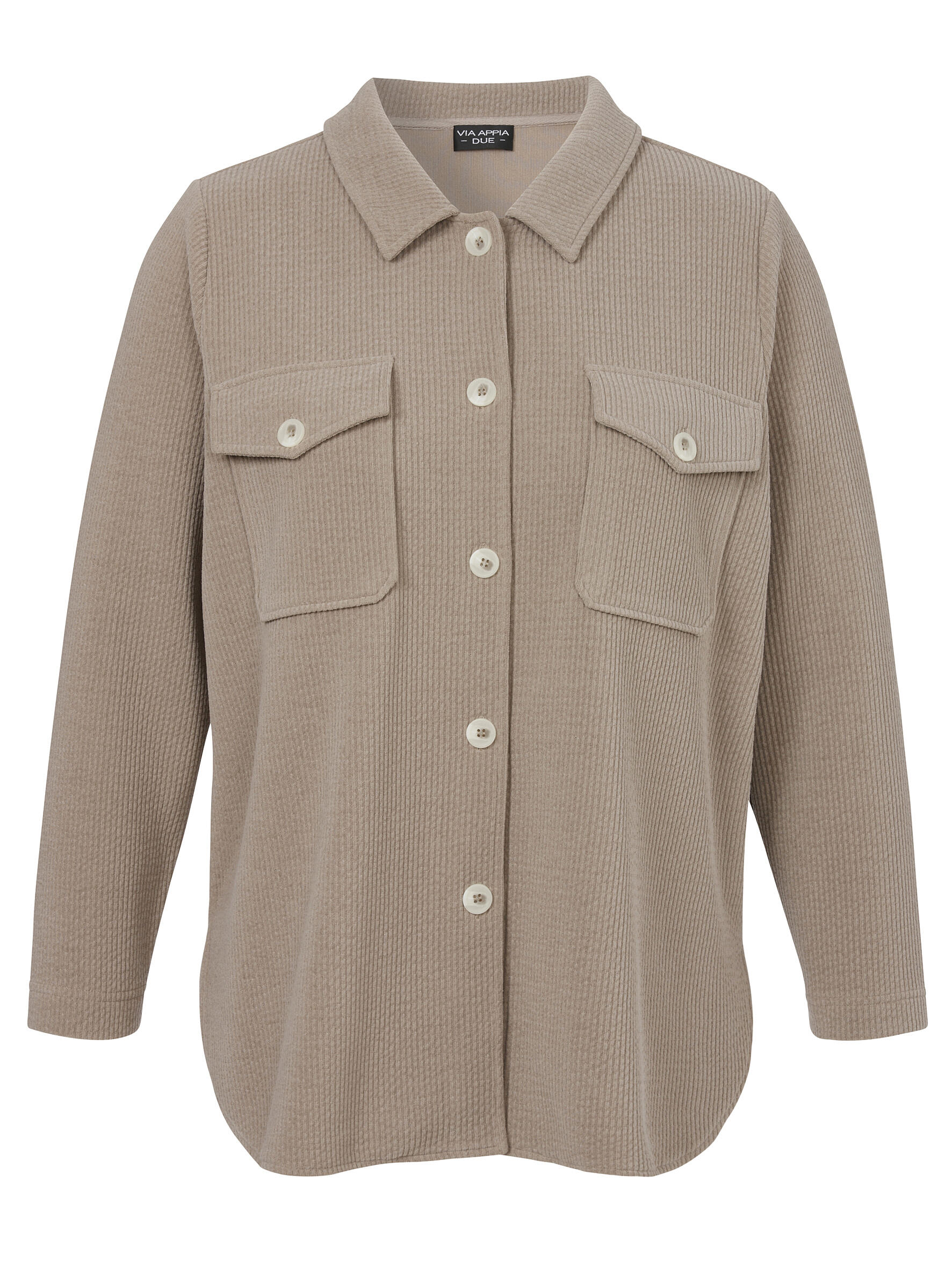 VIA APPIA DUE - Bluse Hemdkragen 1/1 Arm mokka - Gr. - 46 von VIA APPIA DUE