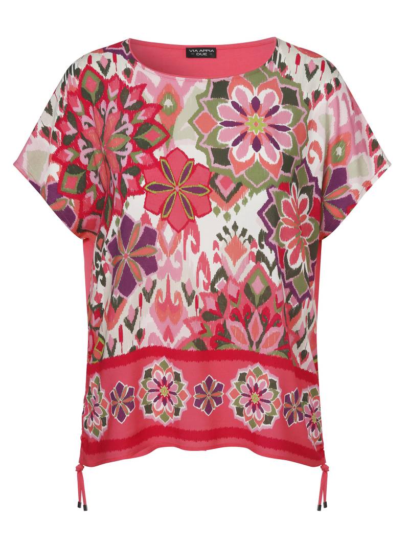 VIA APPIA DUE - Bluse Rundhals 1/2 Arm Druck wassermelone multi - Gr. - 46 von VIA APPIA DUE