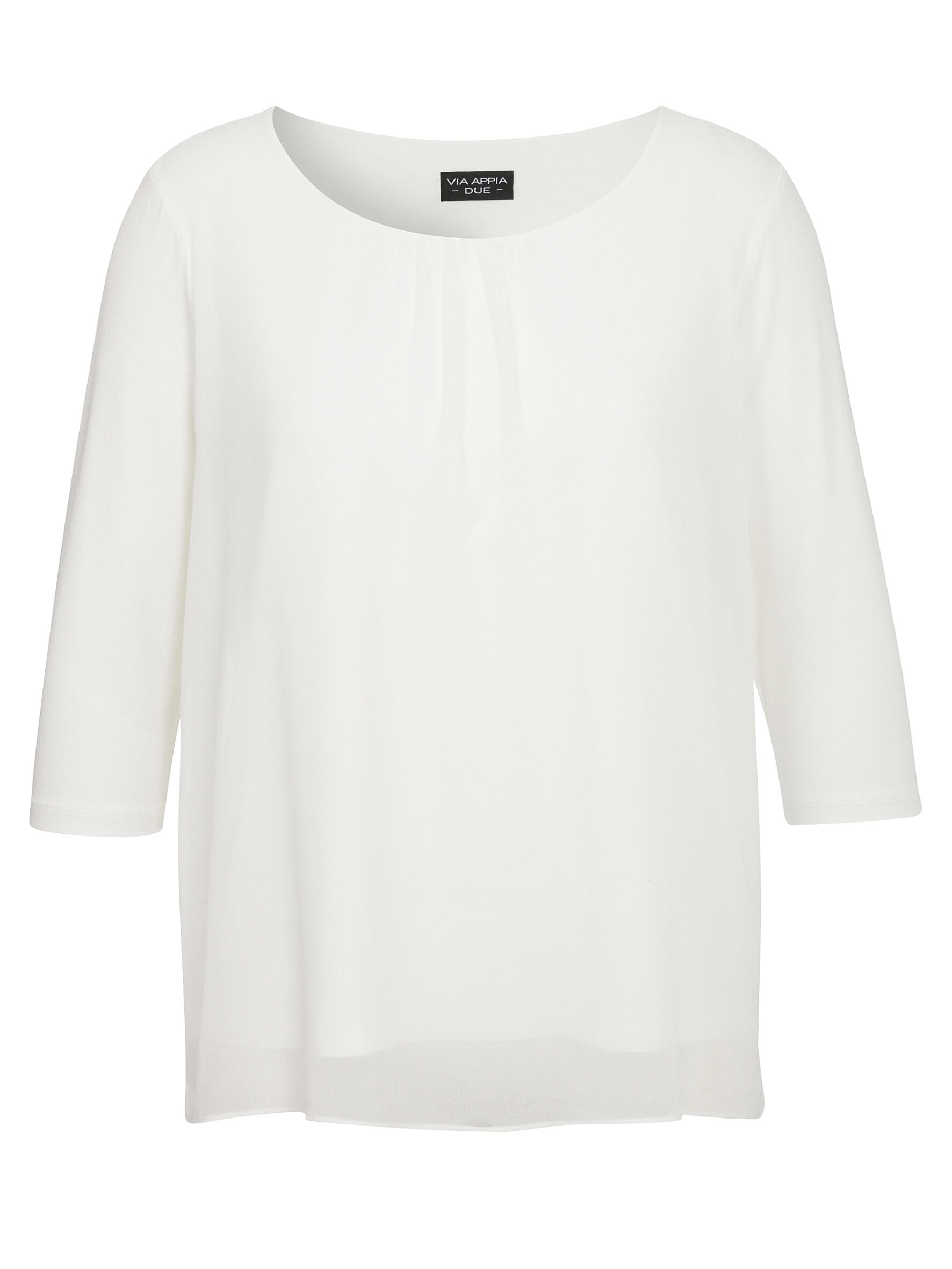 VIA APPIA DUE - Bluse Rundhals 3/4 Arm ecru - Gr. - 44 von VIA APPIA DUE