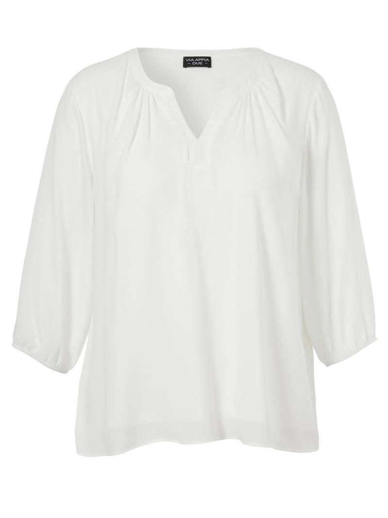 VIA APPIA DUE - Bluse Rundhals 3/4 Arm ecru - Gr. - 46 von VIA APPIA DUE