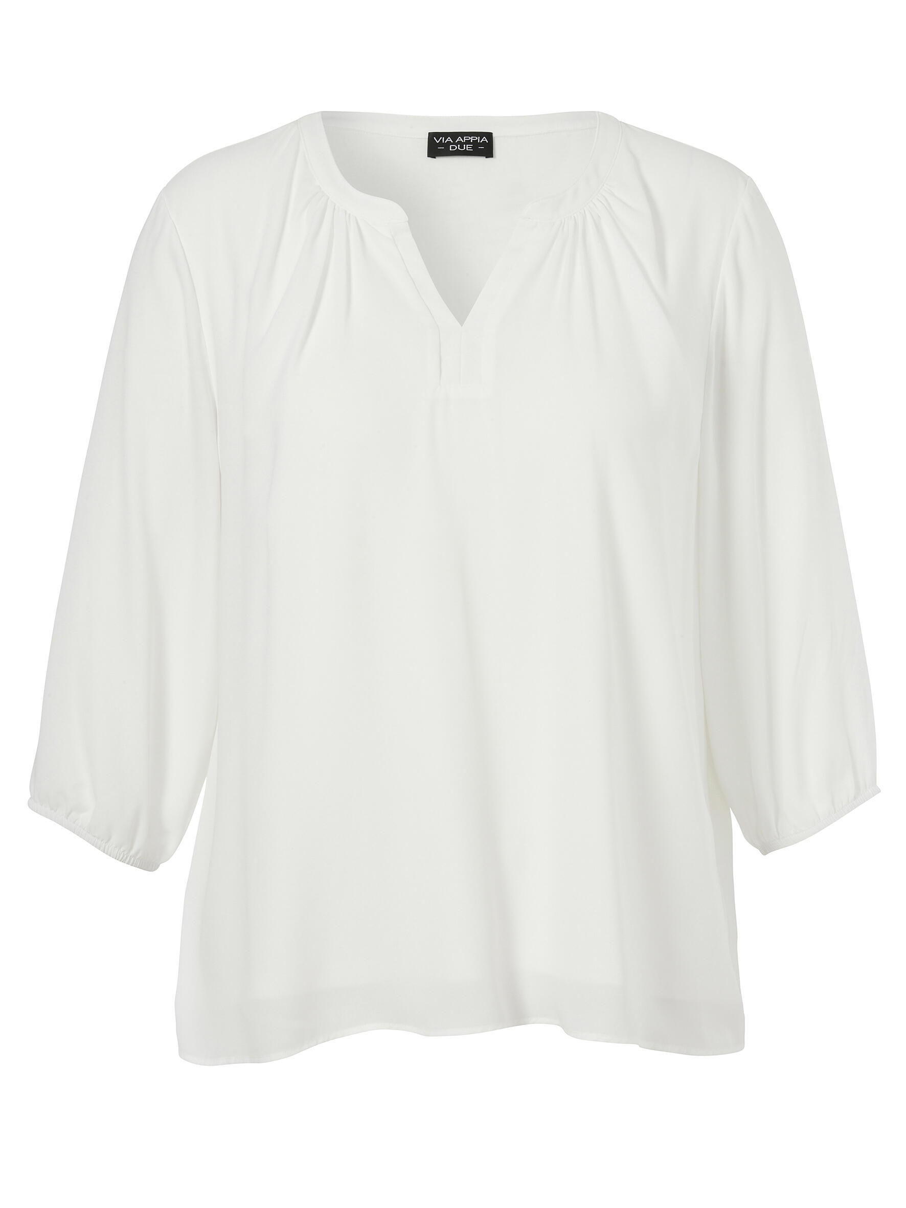 VIA APPIA DUE - Bluse Rundhals 3/4 Arm ecru - Gr. - 52 von VIA APPIA DUE