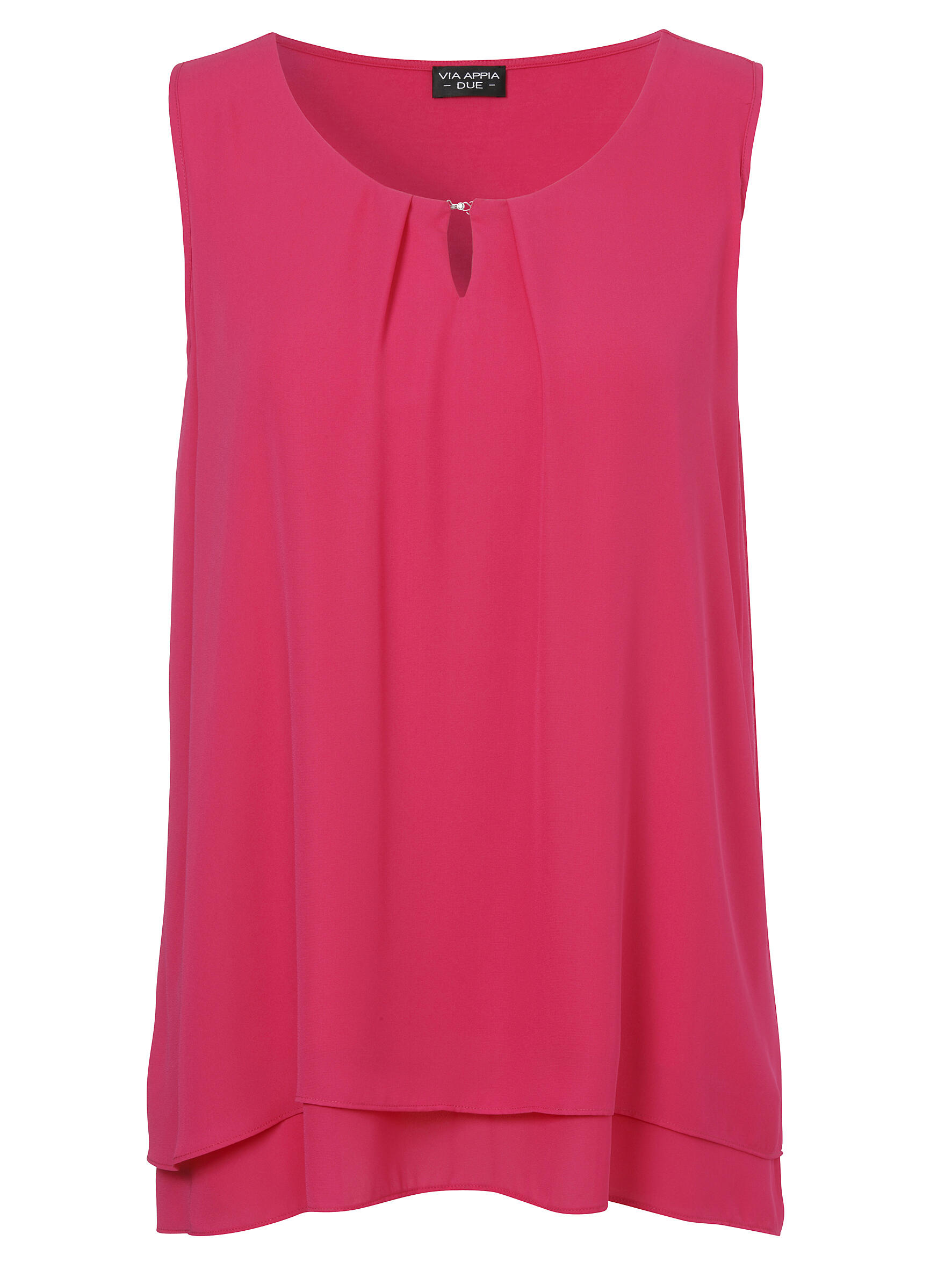 VIA APPIA DUE - Bluse Rundhals ohne Arm fuchsia - Gr. - 48 von VIA APPIA DUE