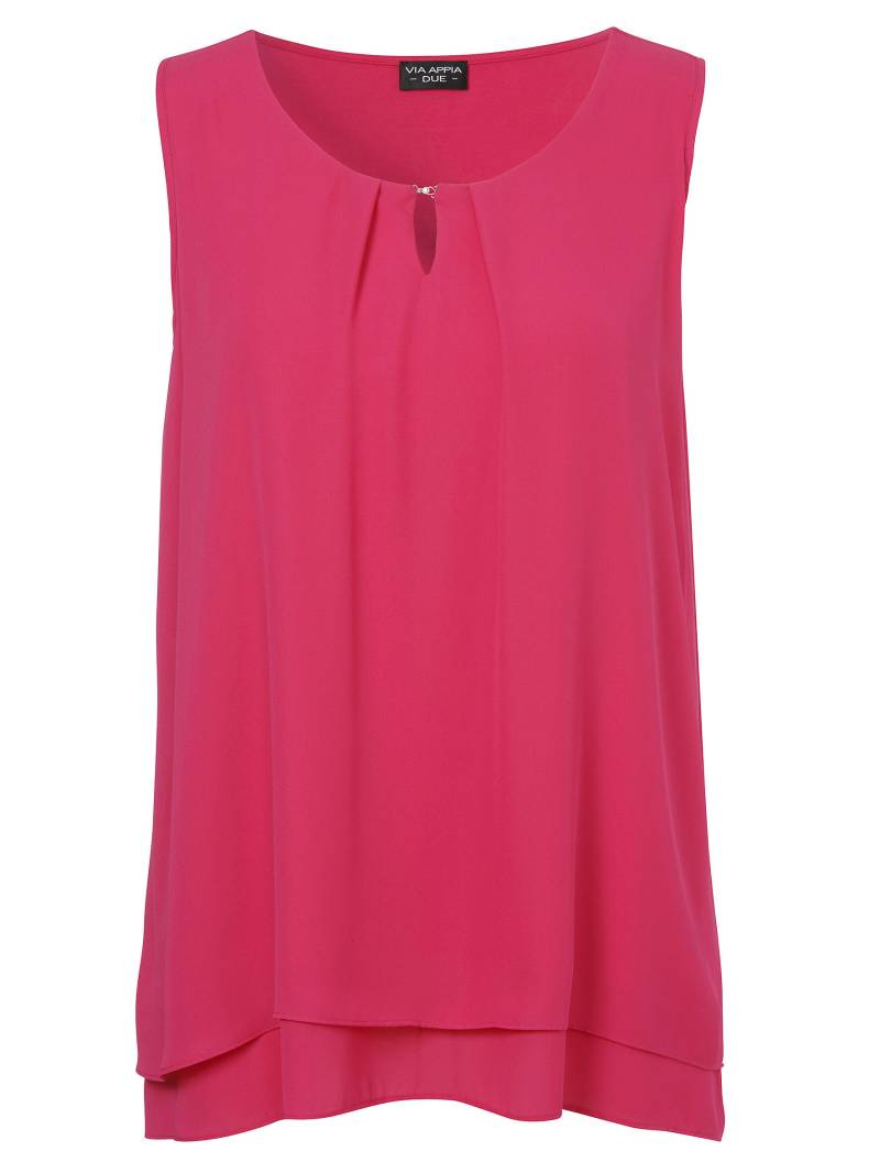VIA APPIA DUE - Bluse Rundhals ohne Arm fuchsia - Gr. - 48 von VIA APPIA DUE