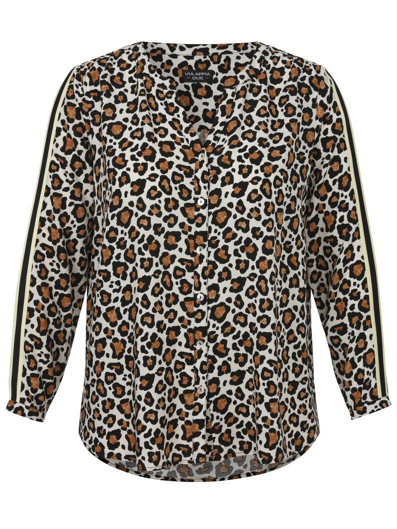 VIA APPIA DUE - Bluse V-Ausschnitt 1/1 Arm Druck kaschmir multicolor - Gr. - 48 von VIA APPIA DUE