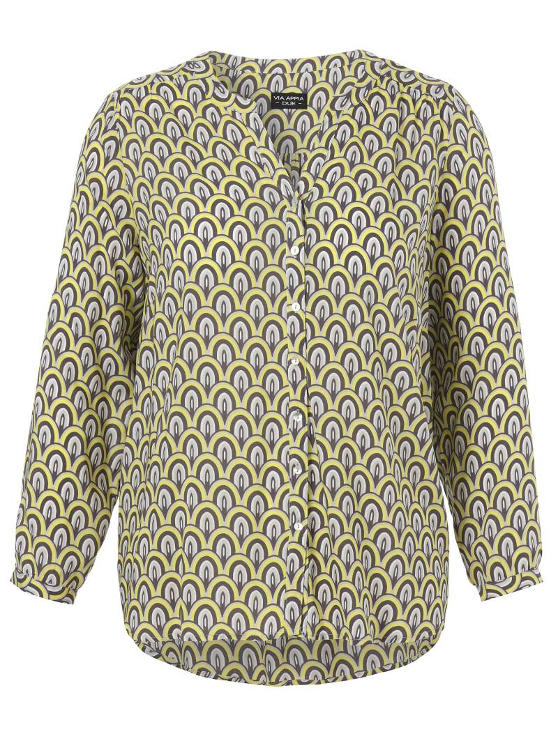 VIA APPIA DUE - Bluse V-Ausschnitt 1/1 Arm Druck limette multicolor - Gr. - 50 von VIA APPIA DUE