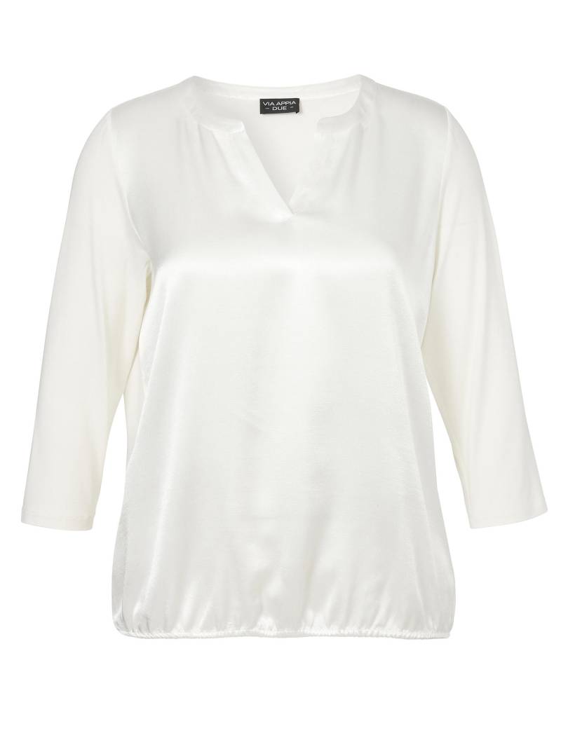 VIA APPIA DUE - Bluse V-Ausschnitt 3/4 Arm ecru - Gr. - 44 von VIA APPIA DUE