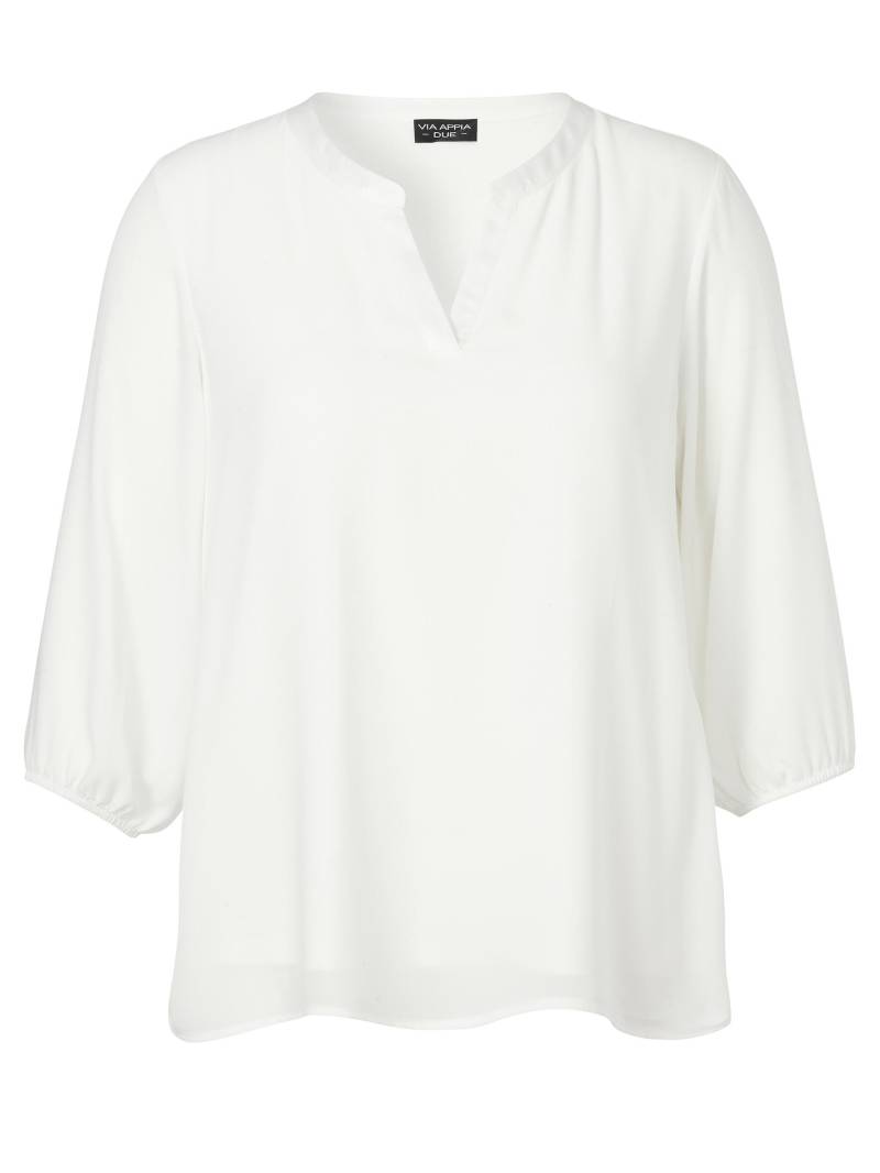 VIA APPIA DUE - Bluse V-Ausschnitt 3/4 Arm ecru - Gr. - 46 von VIA APPIA DUE