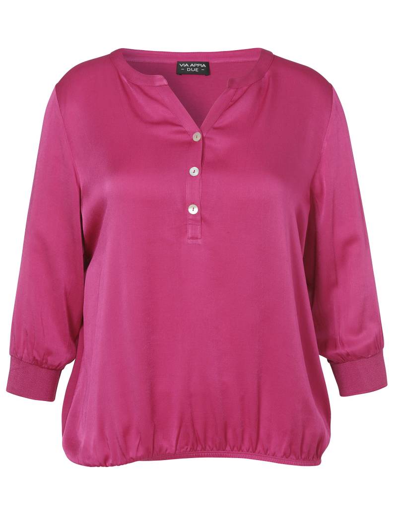 VIA APPIA DUE - Bluse V-Ausschnitt 3/4 Arm magenta - Gr. - 52 von VIA APPIA DUE