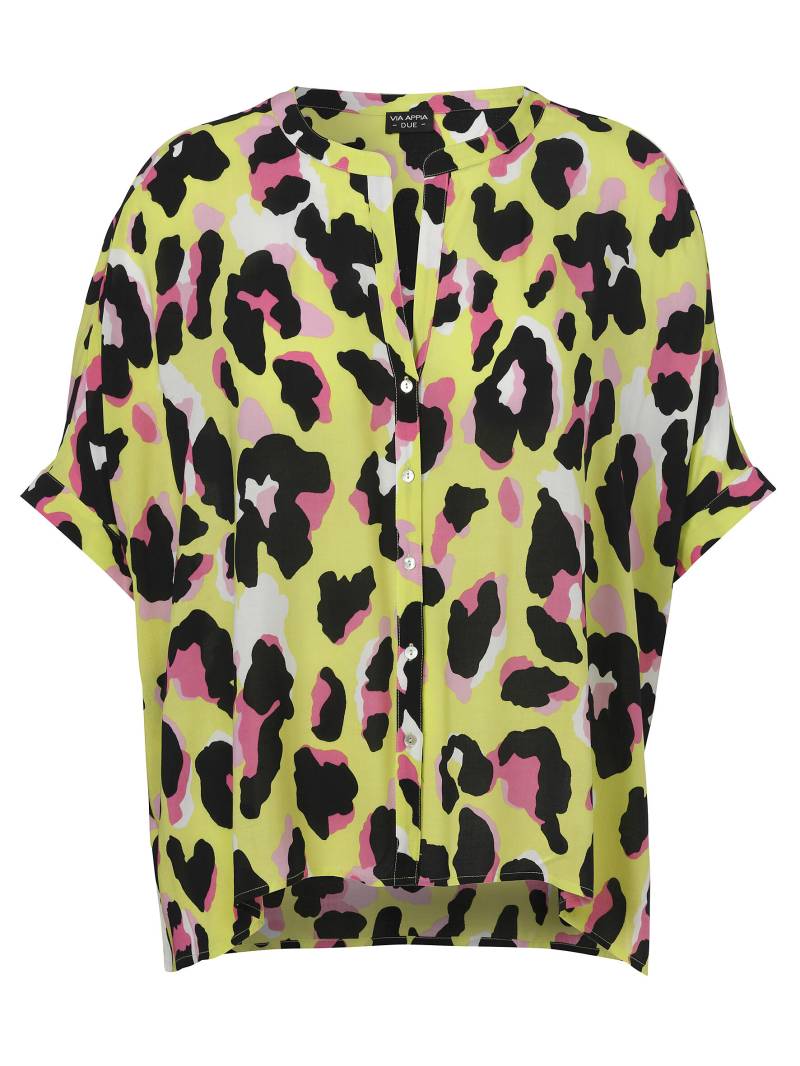 VIA APPIA DUE - Bluse V-Ausschnitt ohne Arm Druck limette multicolor - Gr. - 48 von VIA APPIA DUE