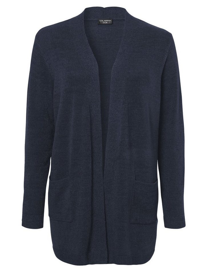 VIA APPIA DUE Cardigan Schlichte Strickjacke in unifarbenem Stil mit aufgesetzten Taschen von VIA APPIA DUE