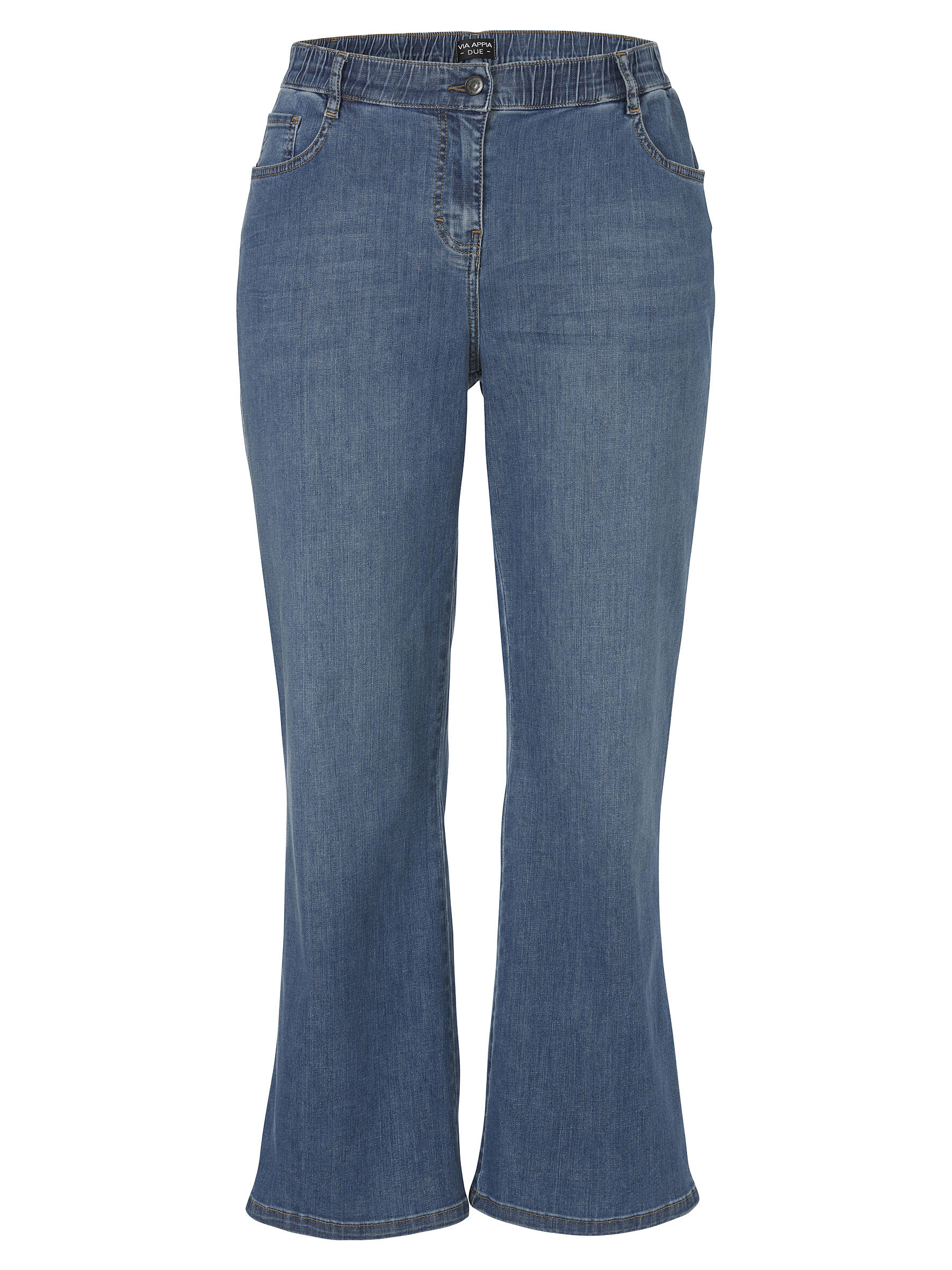 VIA APPIA DUE - Hose 7/8 ausgestelltes Bein Jeans jeans mittelblau - Gr. - 52 von VIA APPIA DUE