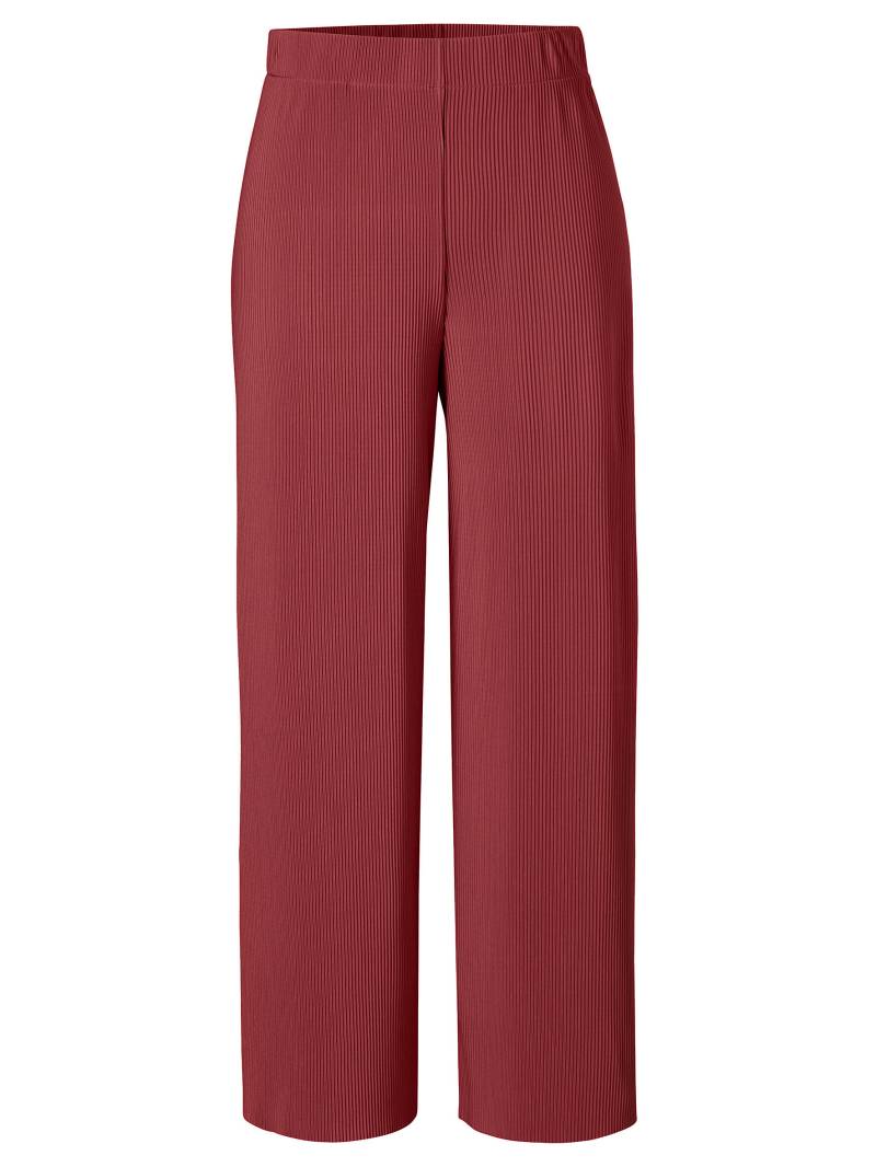 VIA APPIA DUE - Hose knöchellang Plissee beere - Gr. - 48 von VIA APPIA DUE