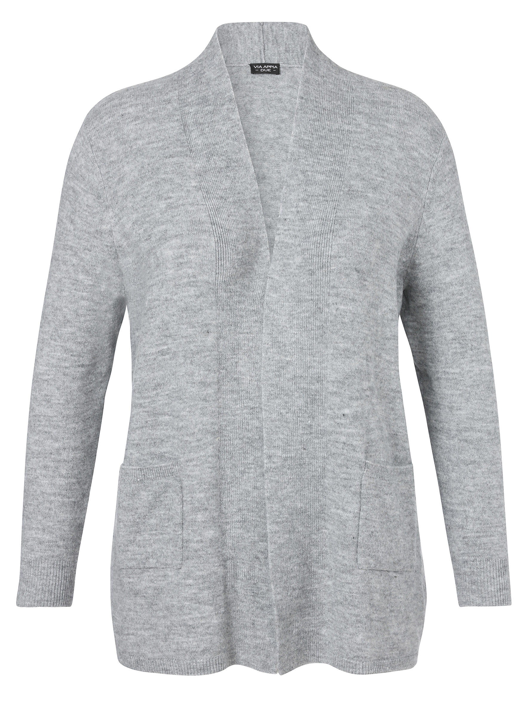 VIA APPIA DUE - Jacke 1/1 Arm Taschen dunkelgrau melange - Gr. - 48 von VIA APPIA DUE