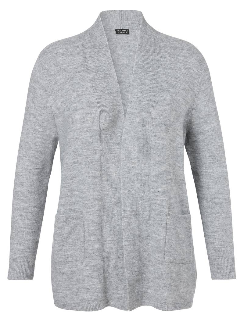 VIA APPIA DUE - Jacke 1/1 Arm Taschen dunkelgrau melange - Gr. - 48 von VIA APPIA DUE