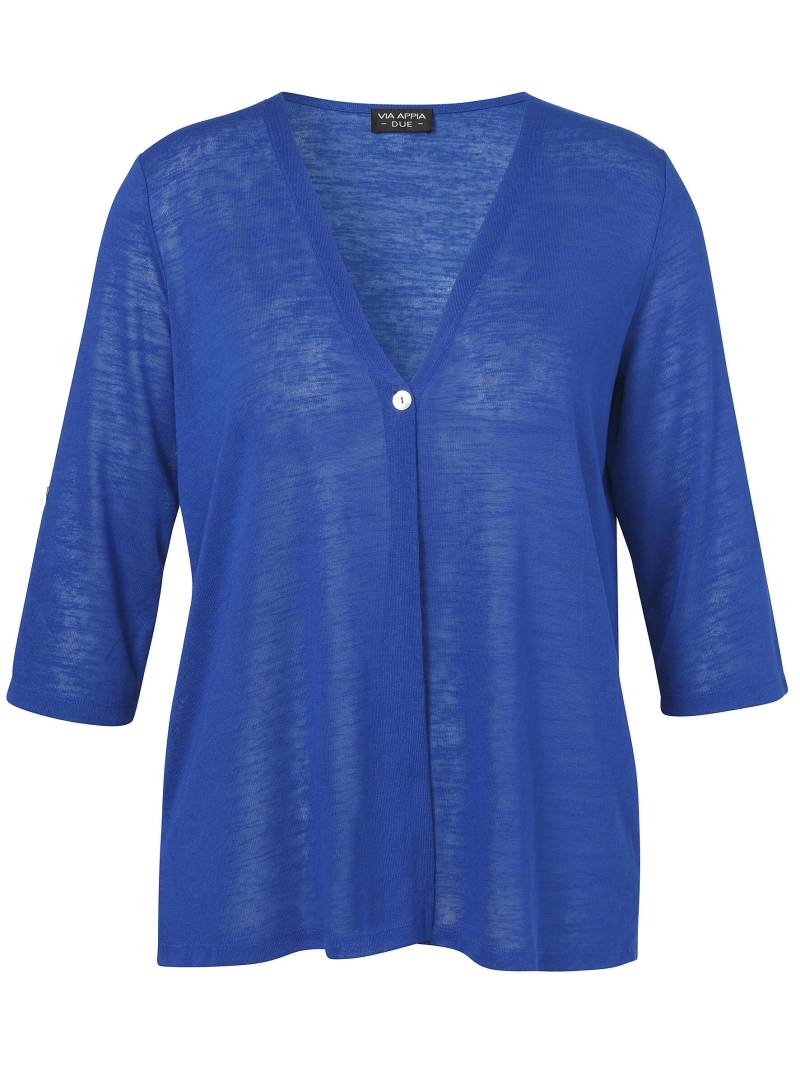 VIA APPIA DUE - Jacke 3/4 Arm Krempelarm kobalt - Gr. - 46 von VIA APPIA DUE