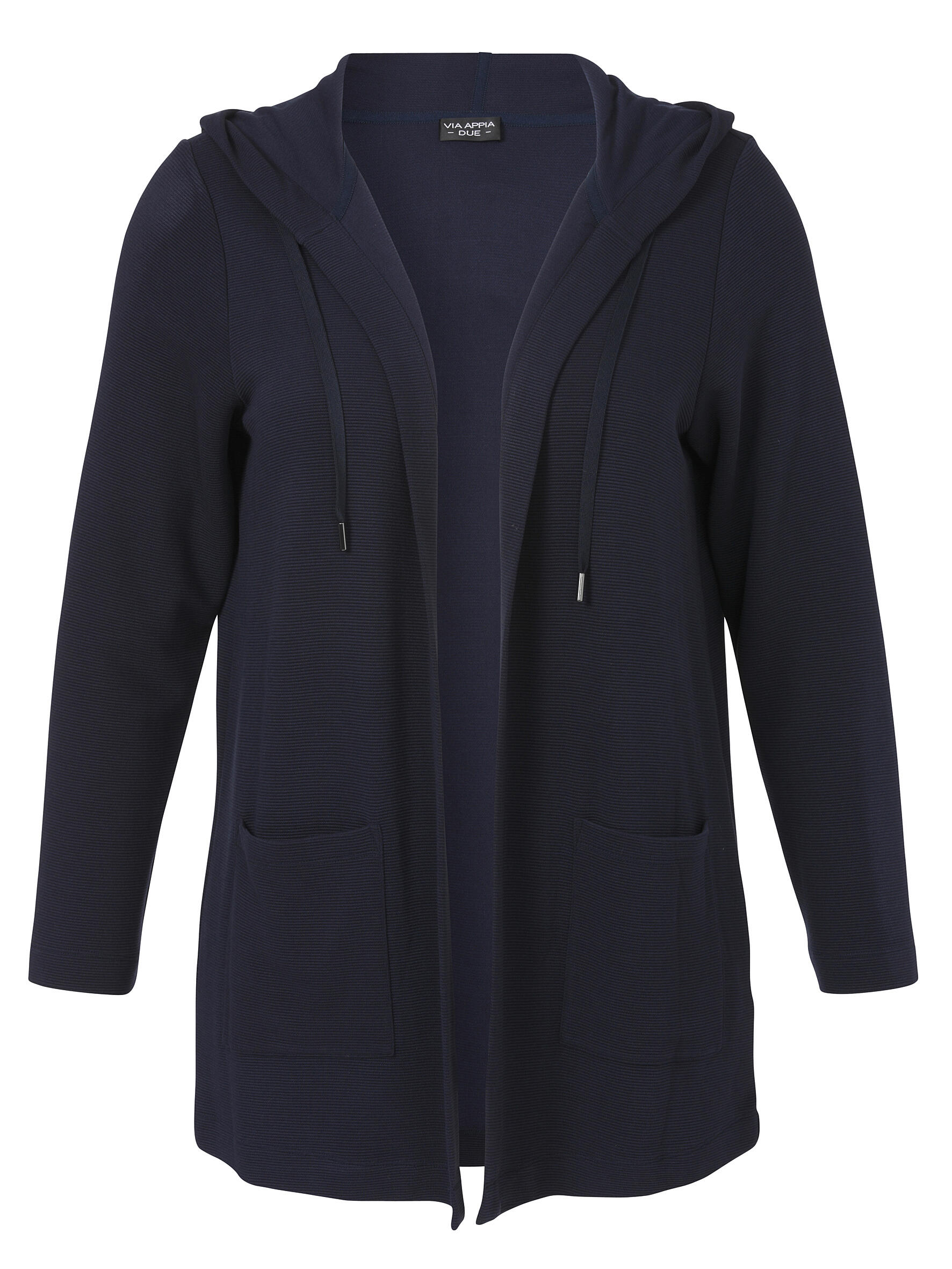 VIA APPIA DUE - Jacke Kapuze 1/1 Arm Taschen dunkelblau - Gr. - 52 von VIA APPIA DUE